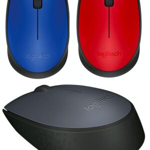 Logitech M171 Wireless Mouse – 2.4GHz USB Receiver, Ambidextrous Design