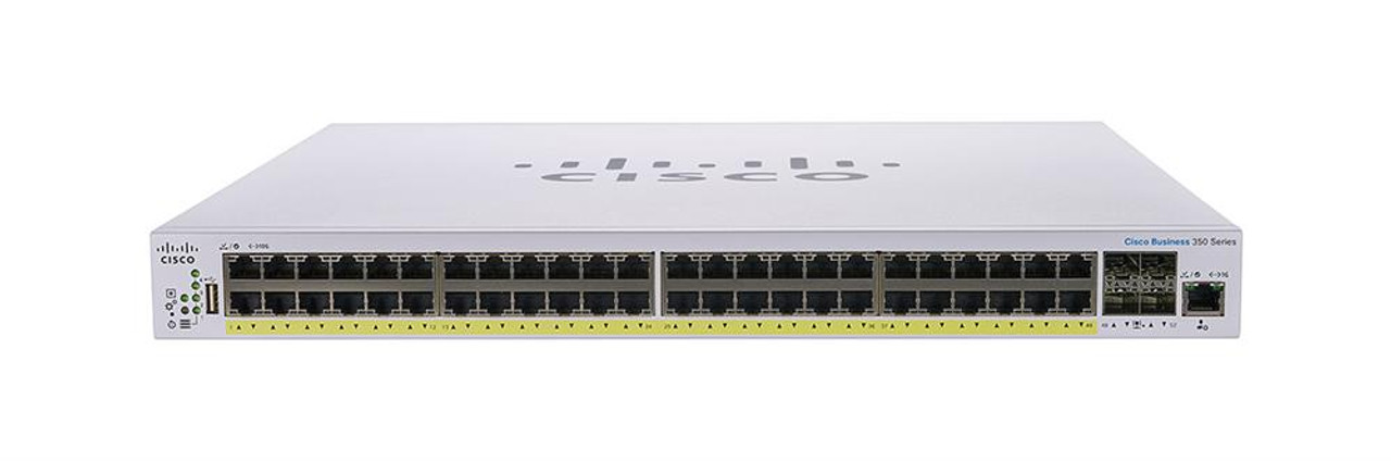 Cisco CBS350-48P-4G – 48-Port Gigabit PoE+ Managed Switch with 4x Gigabit SFP Uplinks