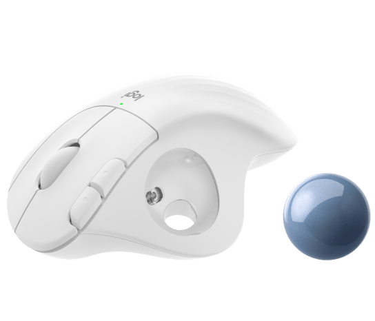 Logitech ERGO M575 Wireless Trackball Mouse – Ergonomic, Precision Control, Bluetooth & USB