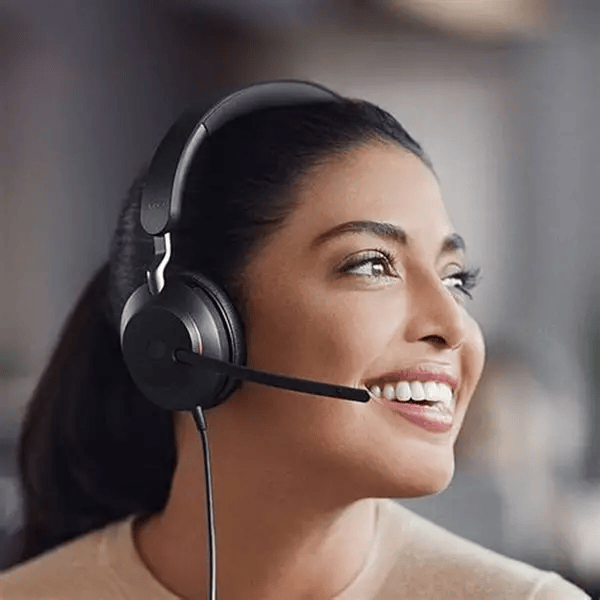 Jabra Evolve2 40 SE Stereo USB-C Headset – Wired Noise Cancelling Office Headset