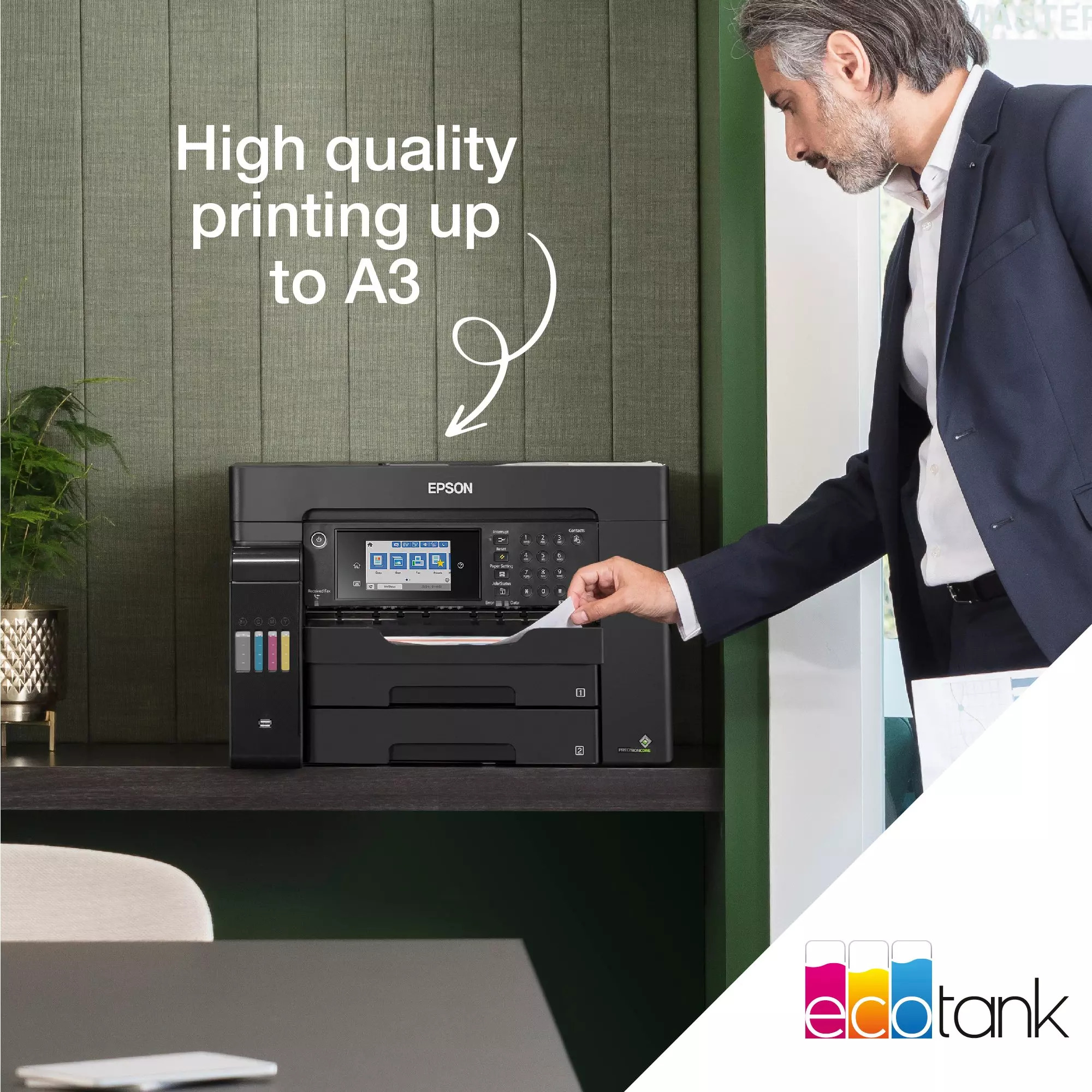 Epson EcoTank L15150 MEAF printer with A3 duplex printing, refillable ink tanks, and wireless connectivity for efficient office printing in Kenya.