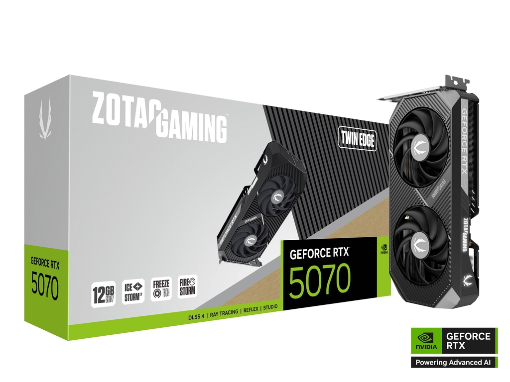 ZOTAC GAMING GeForce RTX 5070 Twin Edge 12GB GDDR7 Graphics Card
