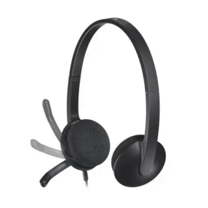 Logitech H340 USB Headset – Comfortable Wired Stereo Headset with Noise-Cancelling Mic