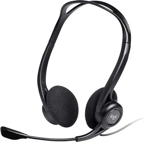Logitech 960 USB Headset – Noise-Cancelling Mic, Lightweight Design, USB Plug-and-Play