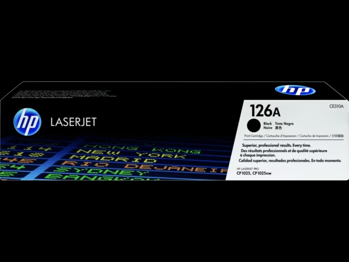 HP 126A Black Original LaserJet Toner Cartridge (CE310A)