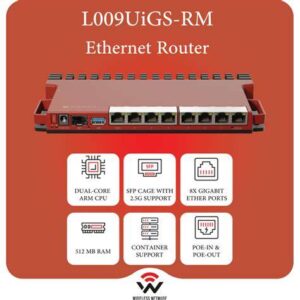 MikroTik L009UiGS-RM Gigabit PoE Router with 2.5G SFP