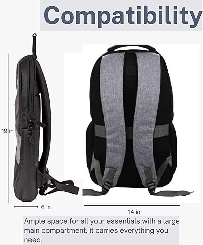 HP Wings 15.6-Inch Laptop Backpack – Black & Grey