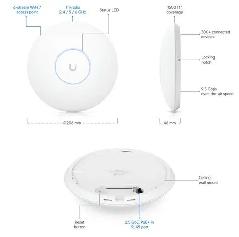 Ubiquiti UniFi U7 Pro WiFi 7 Access Point (U7-PRO)
