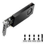 PNY RTX A400 4GB GDDR6 Professional Graphics Card – 4 Mini DisplayPort 1.4a, 250W PSU Recommended - Image 2