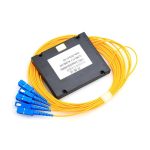1x4 Fiber Optic Splitter – SC/UPC | ABS Box | Singlemode | PLC Splitter