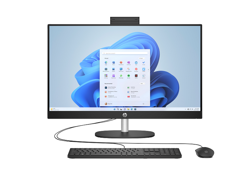 HP All-in-One 27-cr0086nh PC – Intel Core i7, 8GB RAM, 512GB SSD, 27" FHD, Jet Black - Image 3