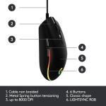 Logitech G102 LIGHTSYNC Corded Gaming Mouse - Image 2