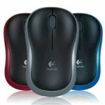 Logitech M185 Wireless Mouse – Compact, 2.4GHz USB Receiver, 1000 DPI, Grey