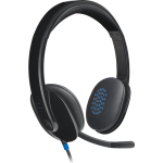 Logitech H540 USB Headset – Stereo Sound with Noise-Cancelling Microphone