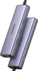UGREEN CM512 6-in-1 USB-C Docking Station – 3x USB 3.0, HDMI, RJ45 Ethernet, 100W PD Power Converter - Image 3