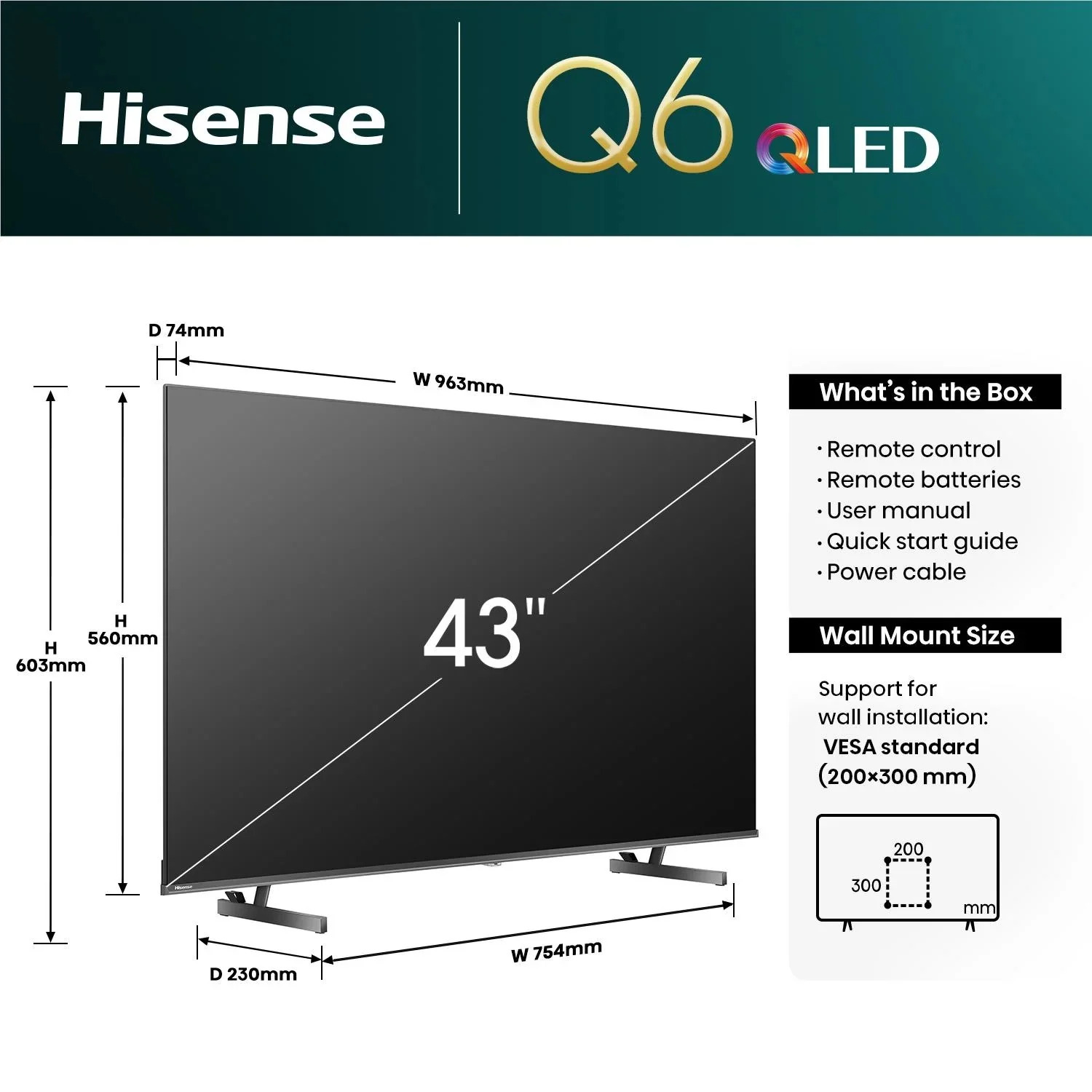 buy-now-pay-later-hisense-43-q6nau-4k-qled-smart-tv-1-1.jpg Hisense 43-Inch Q6QKEN QLED 4K Smart TV - Image 1