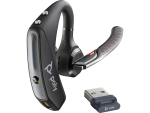 Poly Voyager 5200 UC Bluetooth Headset with USB-A Dongle – Noise-Canceling Mic, Charging Case